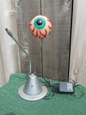 Vintage Vivid EKG Bloodshot Eyeball Lamp Man Cave **ONLY 1 EYE**